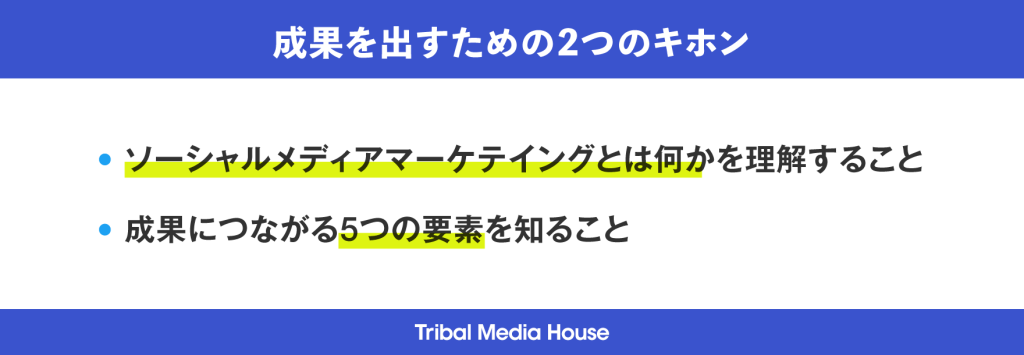 成果を出すための2つのキホン