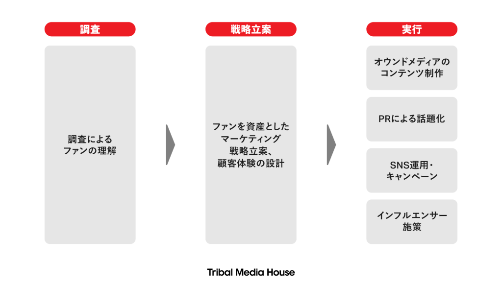 ファンマーケティング実行までの流れ